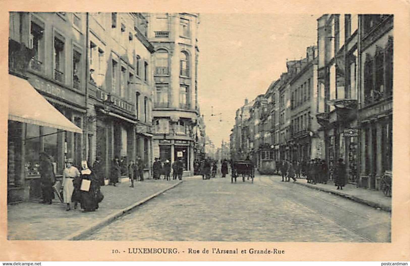 Luxembourg-Ville - Rue De L'Arsenal Et Grande-Rue - Ed. Ch. Bergeret 10 - Luxemburgo - Ciudad