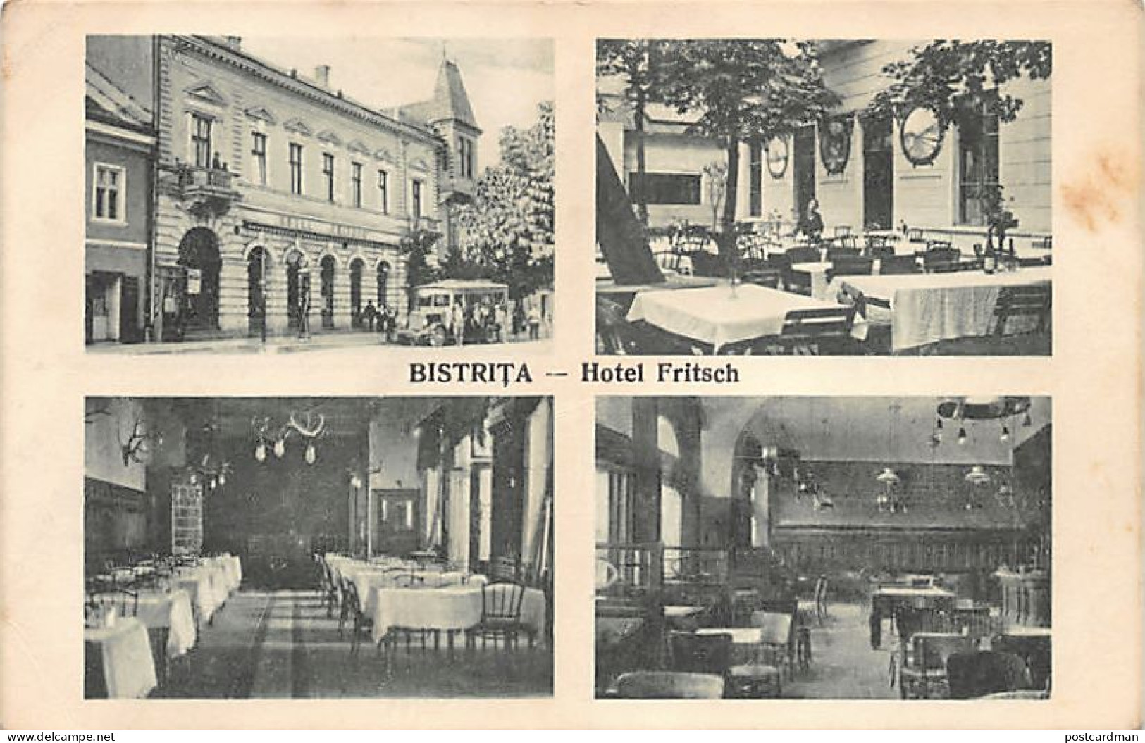 Romania - BISTRITA - Hotel Fritsch - Ed. Ilustr. Gheria 5,6,7,8 (1929) - Rumänien