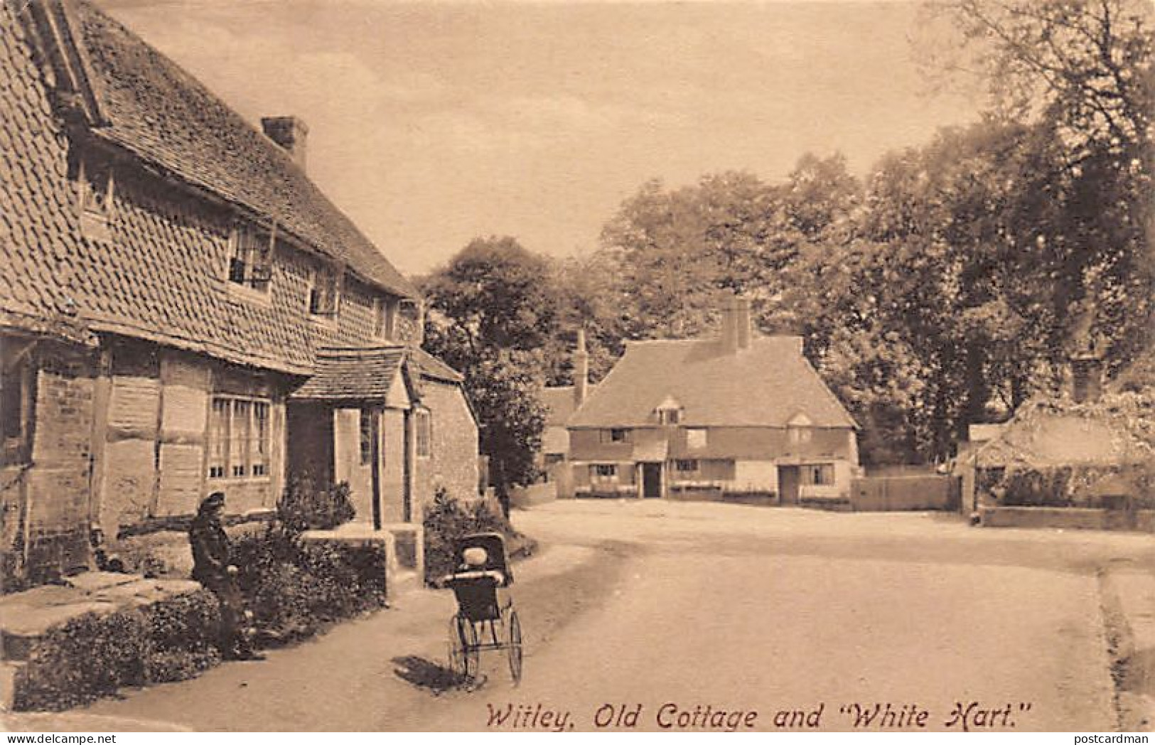 England - Surrey - WITLEY Old Cottage And White Hart - Surrey