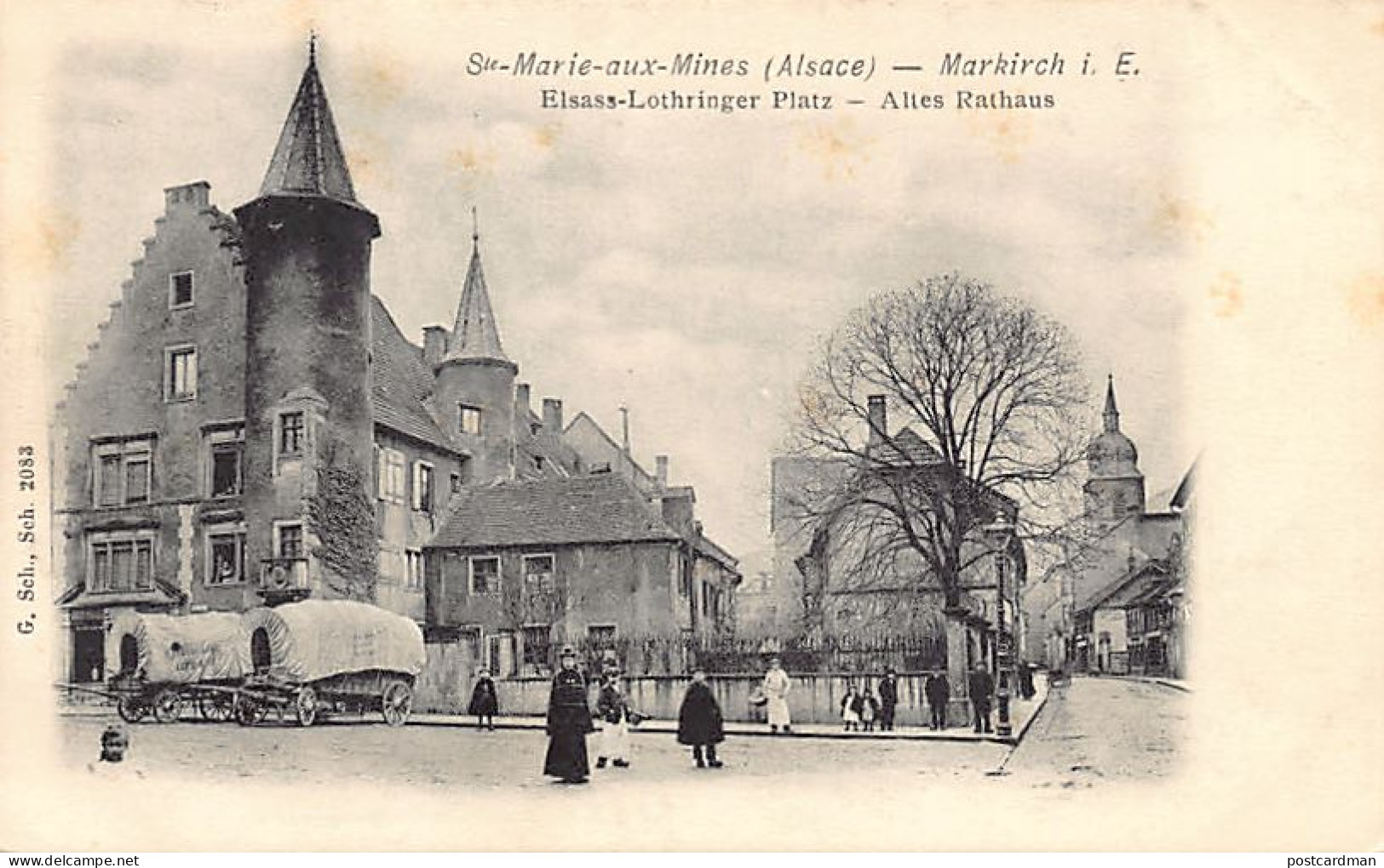 Ste-Marie-aux Mines - Place Alsace-Lorraine - Ancienne Mairie - Ed. G. Sch. - Sainte-Marie-aux-Mines