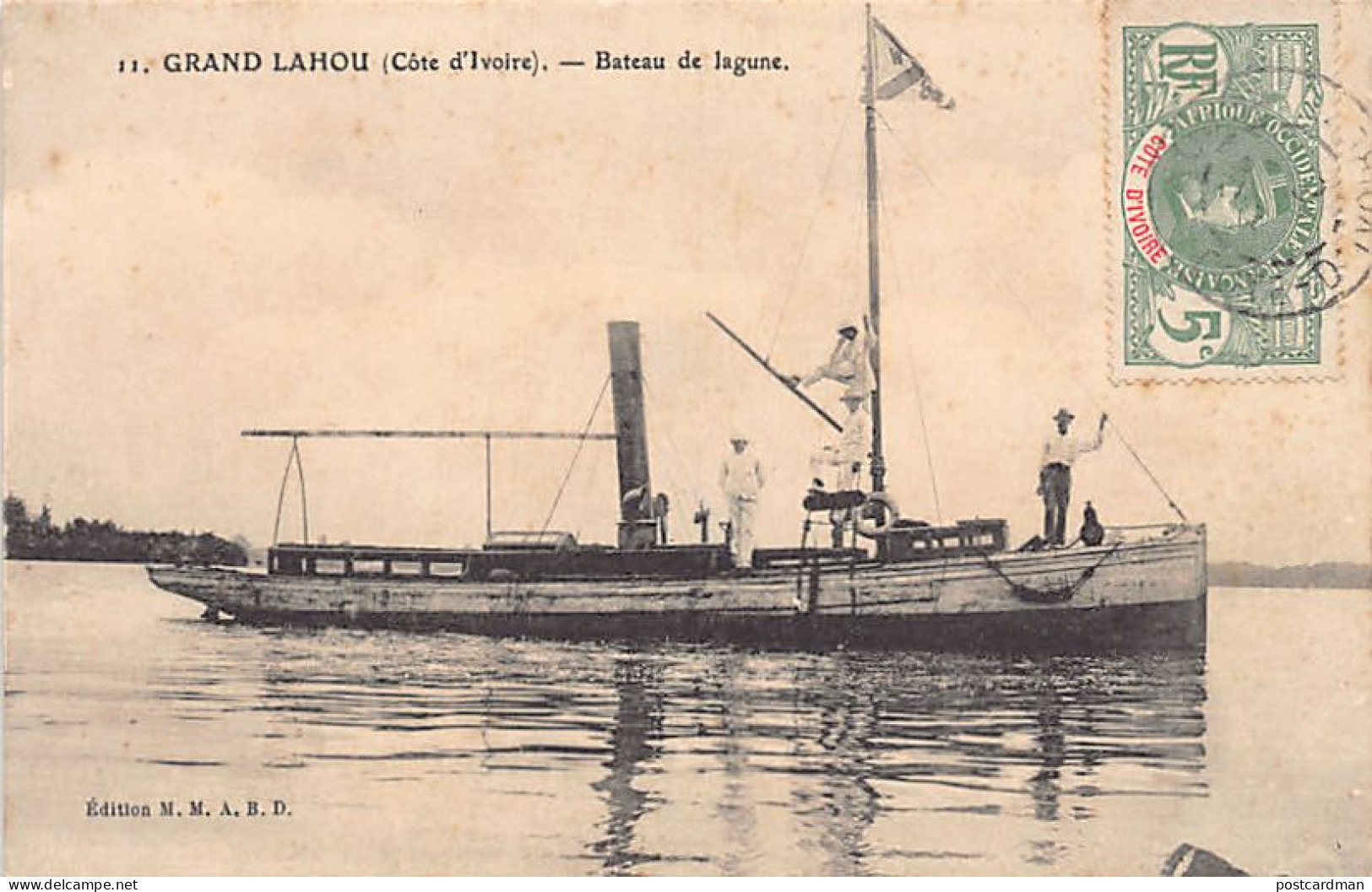 Côte D'Ivoire - GRAND LAHOU - Bateau De La Lagune - Ed. M.M. A.C.B. 11 - Elfenbeinküste