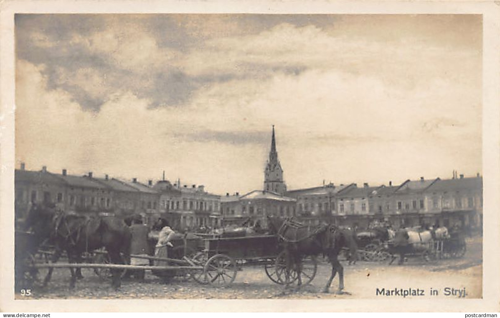 Ukraine - STRYI Stryj - The Market Square - REAL PHOTO - Publ. Unknown  - Ukraine