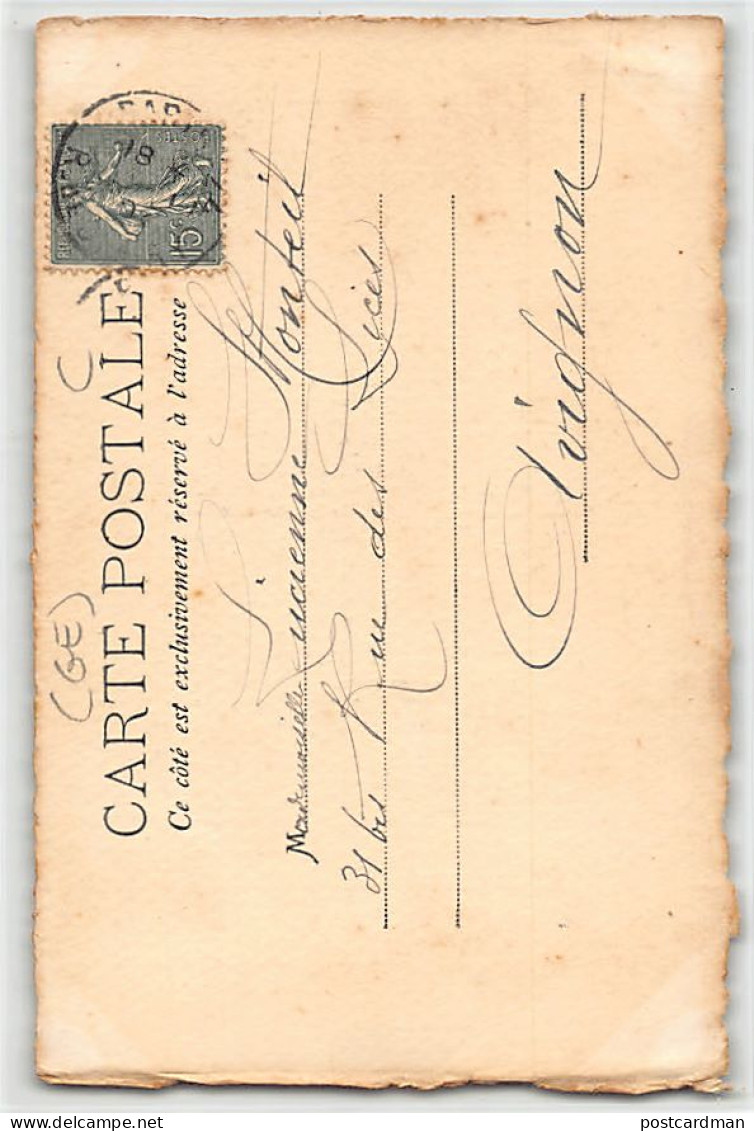 Suisse - Genève - Mouettes Carte Parchemin Paul Jacom - Ed. Inconnu  - Genève