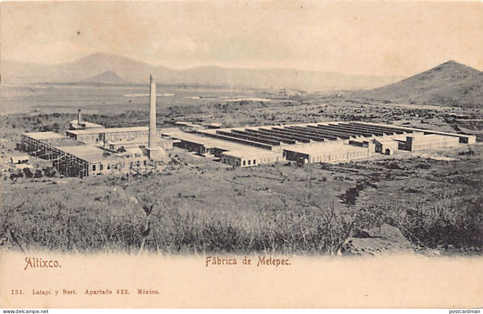 México - ALTIXCO - Fabrica De Metepec - Ed. Latapi Y Bert 151 - Mexico