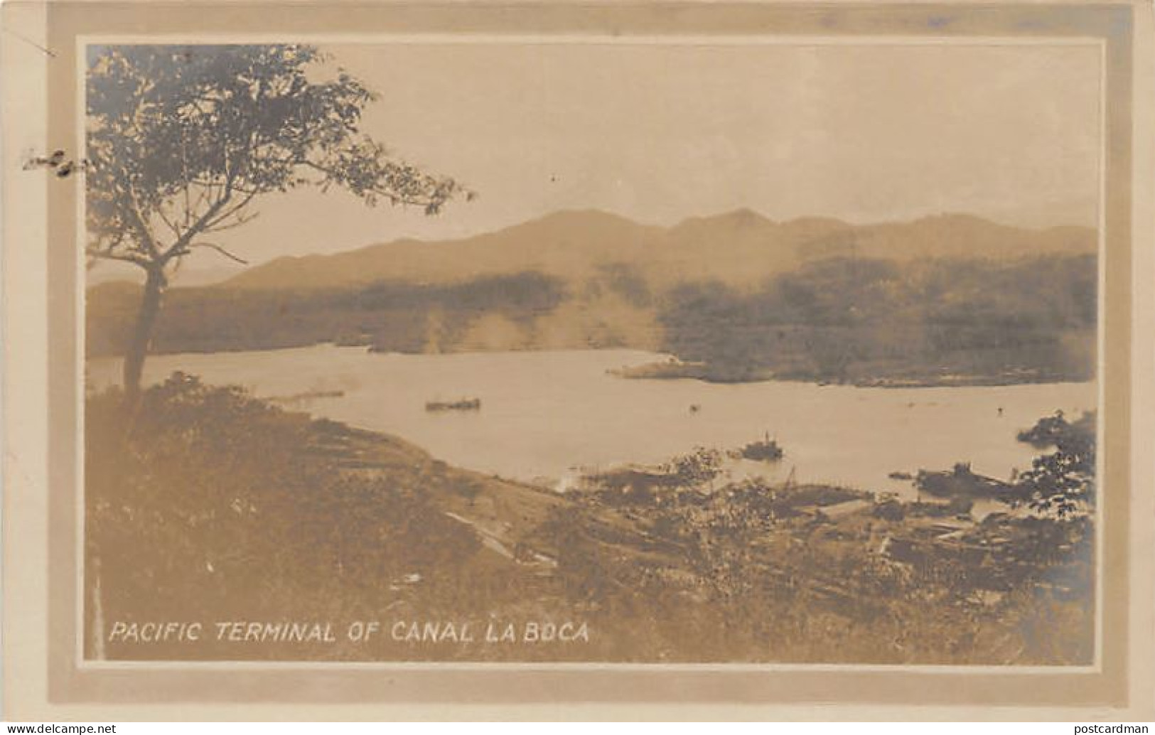 Pacific Terminal Of Canal La Boca - REAL PHOTO - Publ. C. L. Chester  - Panama