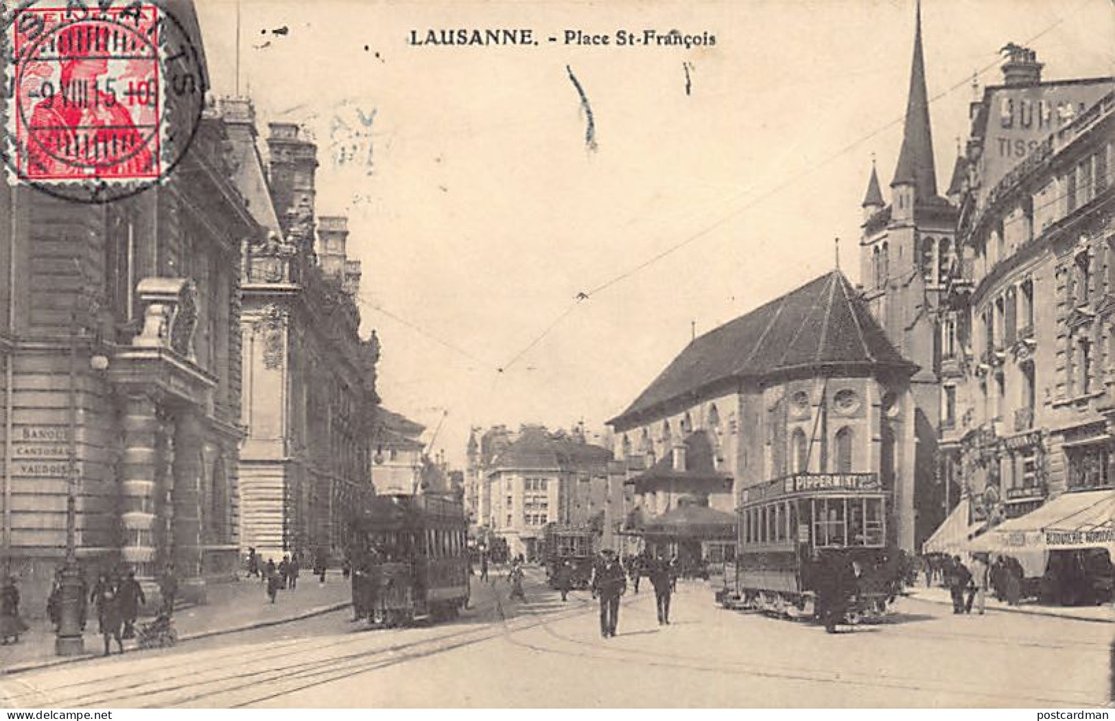 LAUSSANE (VD) Lausanne Place St. François Tramway Ed. Grands Magsins à L'Innovat - Lausanne
