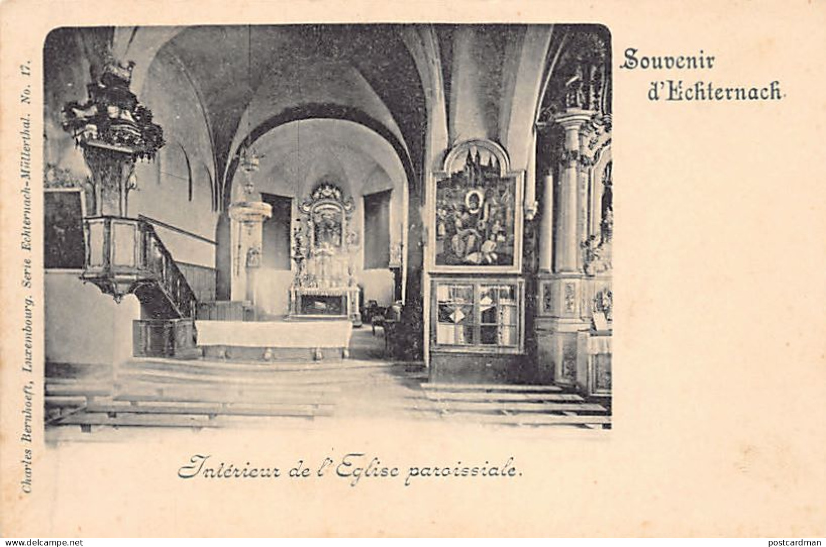 Luxembourg - ECHTERNACH - Intérieur De L'église Paroissiale - Ed. Charmes Bernho - Echternach