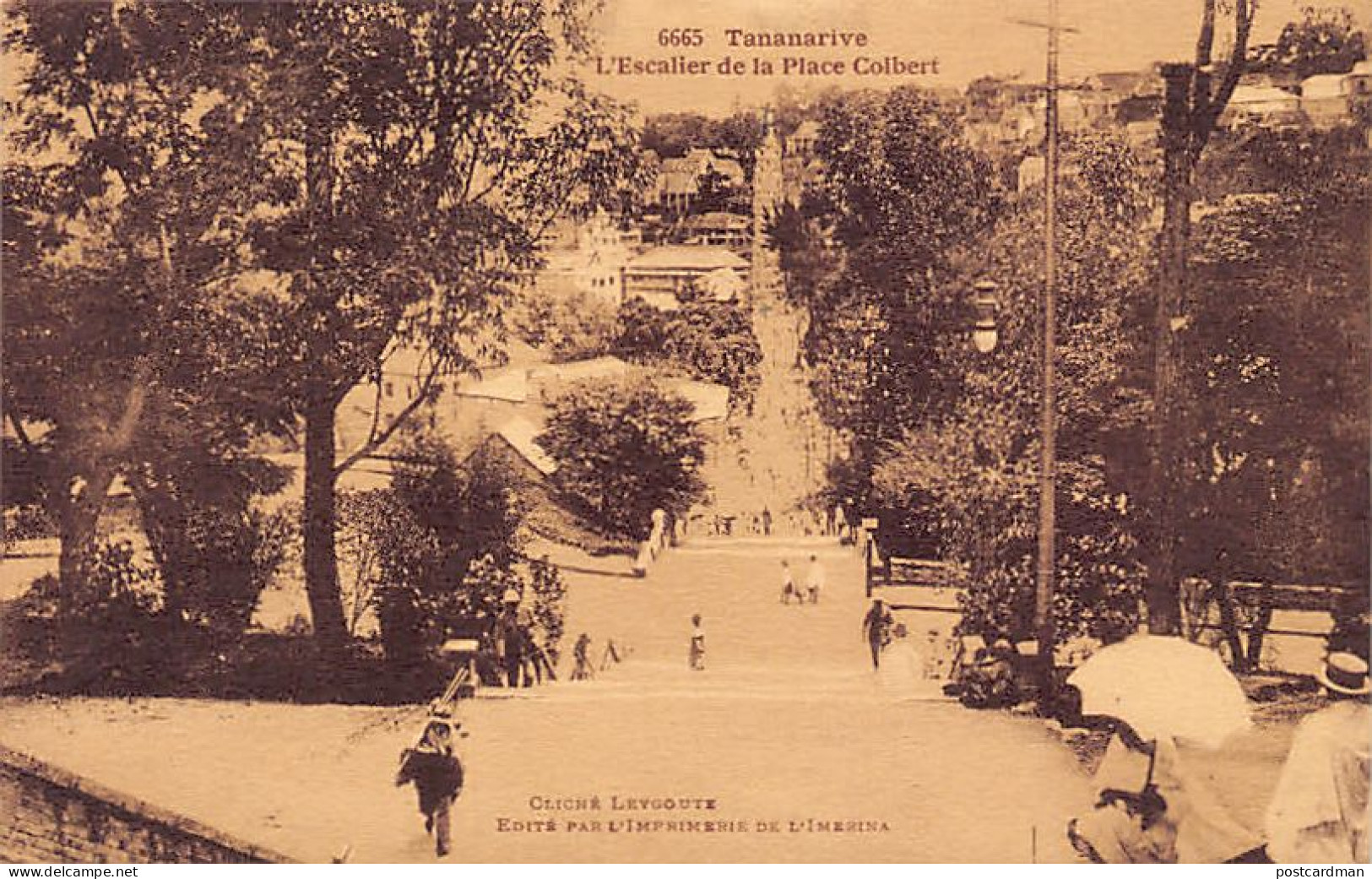 Madagascar - TANANARIVE - L'escalier De La Place Colbert - Ed. Leygoute 6665 - Madagascar