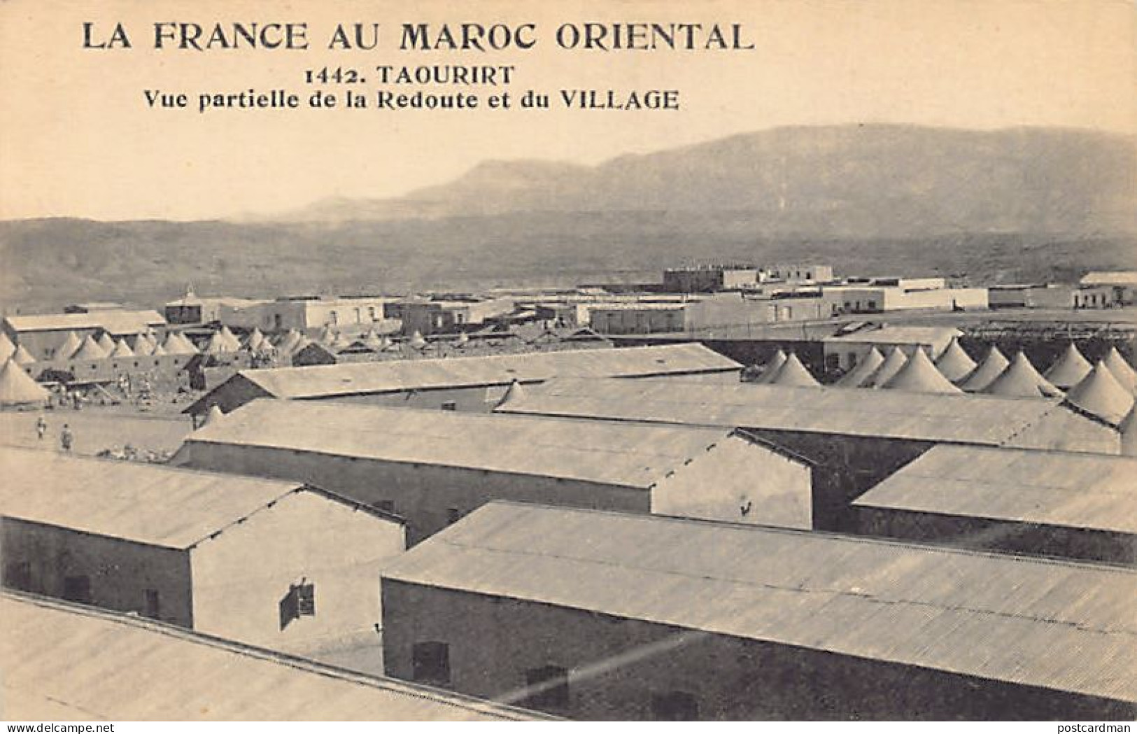La France Au Maroc Oriental - TAOURIT - Vue Partielle De La Redoute Et Du Village - Ed. N. Boumendil (Taourit) 1442 - Other & Unclassified