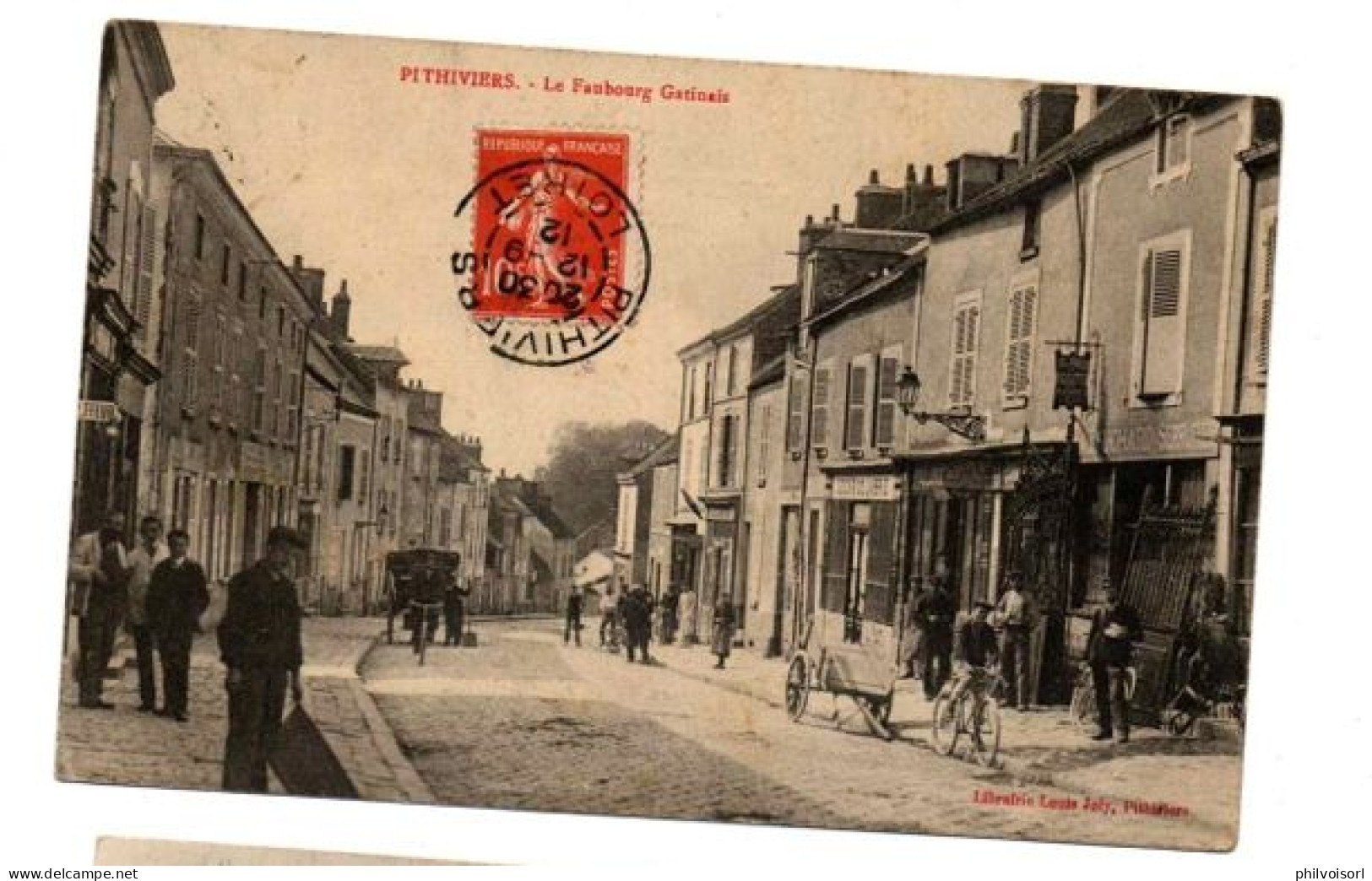 PITHIVIERS FAUBOURG GATINAIS COMMERCES TRES  ANIMEE - Pithiviers