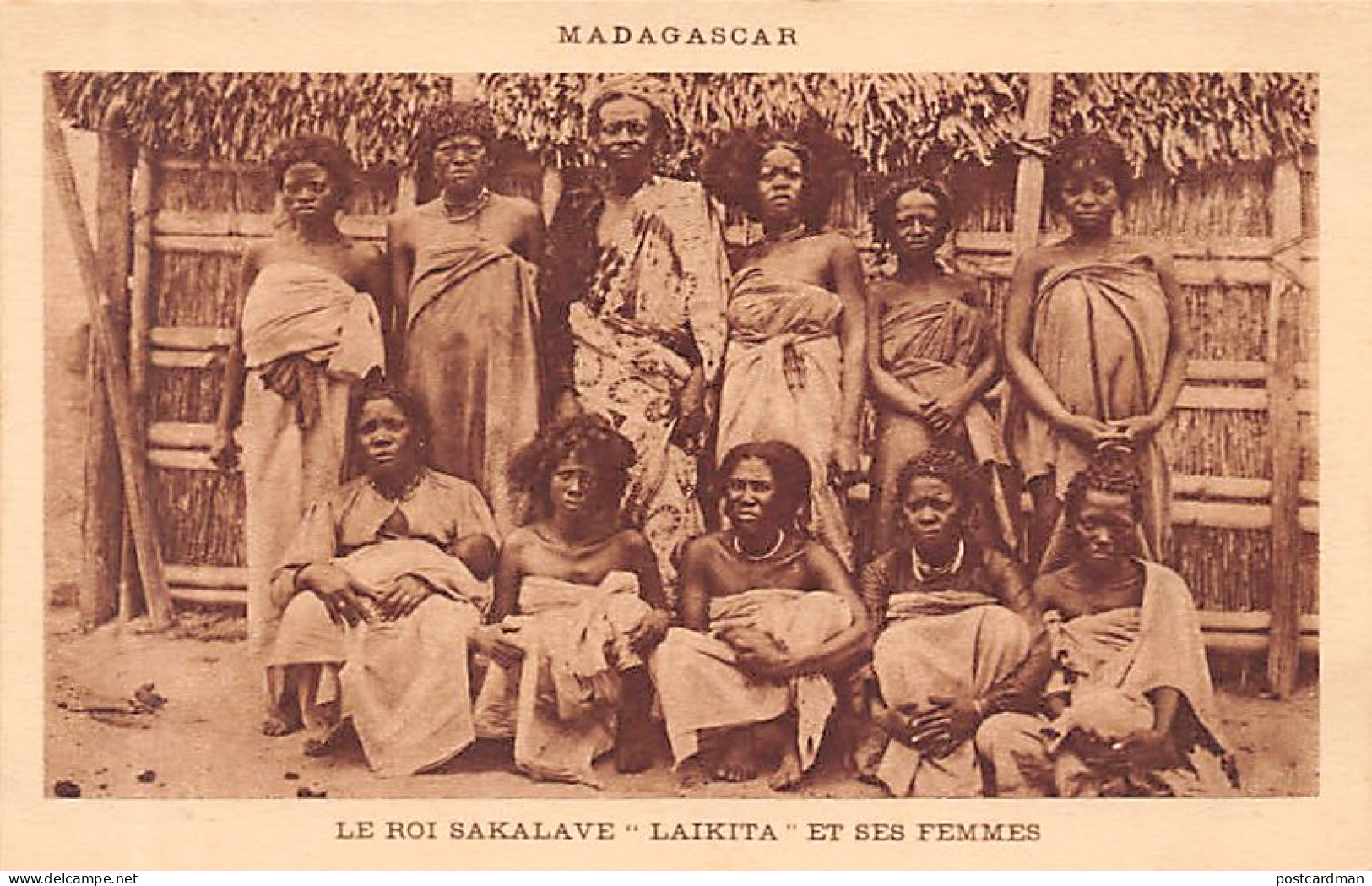 Madagascar - Le Roi Sakalave Laikita Et Ses Femmes - Ed. Colonel Vuillemin  - Madagascar