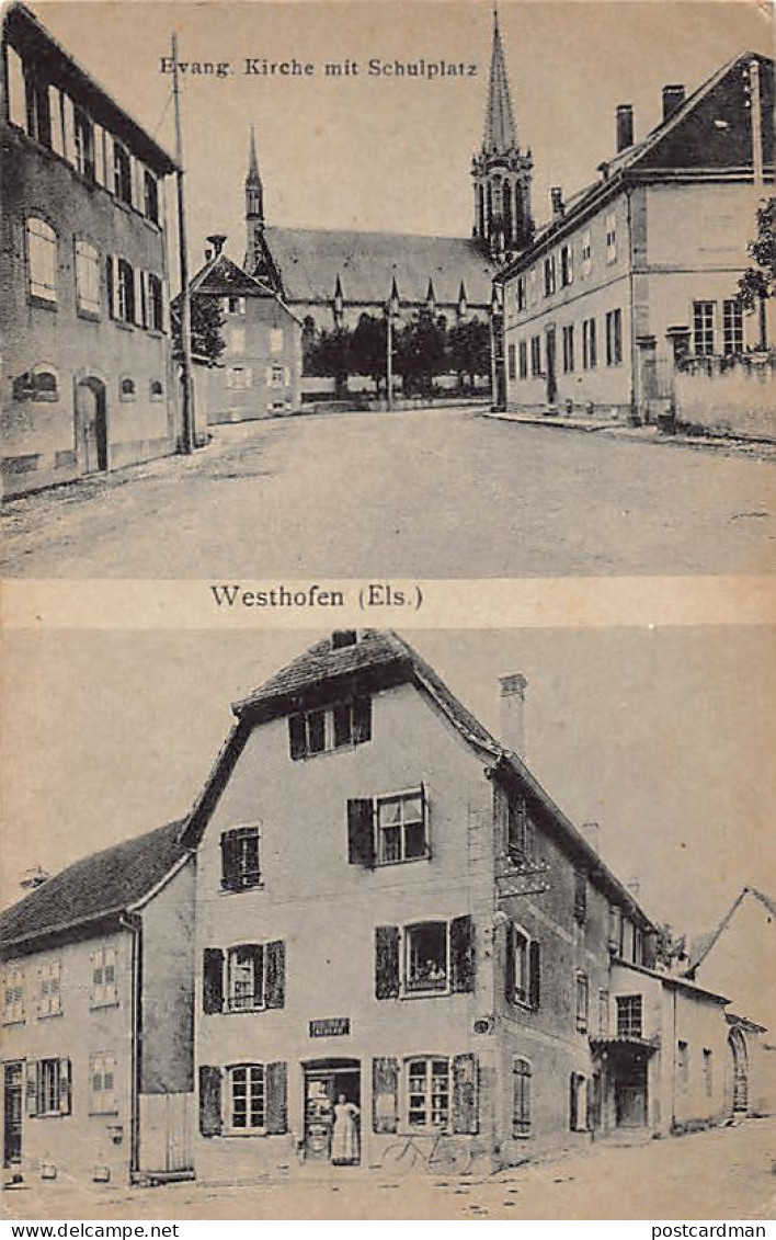 Westhoffen - Eglise Protestante Place De L'école - Friedrich Kubler - Ed. Viktor's Kunstverlag - Sonstige & Ohne Zuordnung