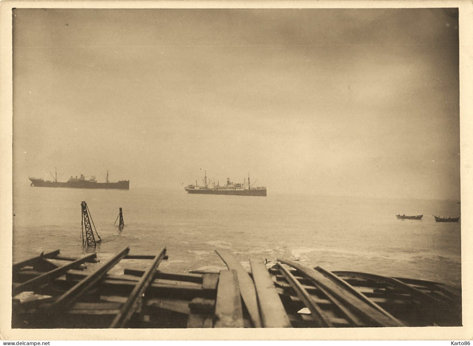 Le Wharf Du Grand Bassam , Côte D'ivoire * 1924 * Photo Ancienne 18x13cm - Ivory Coast