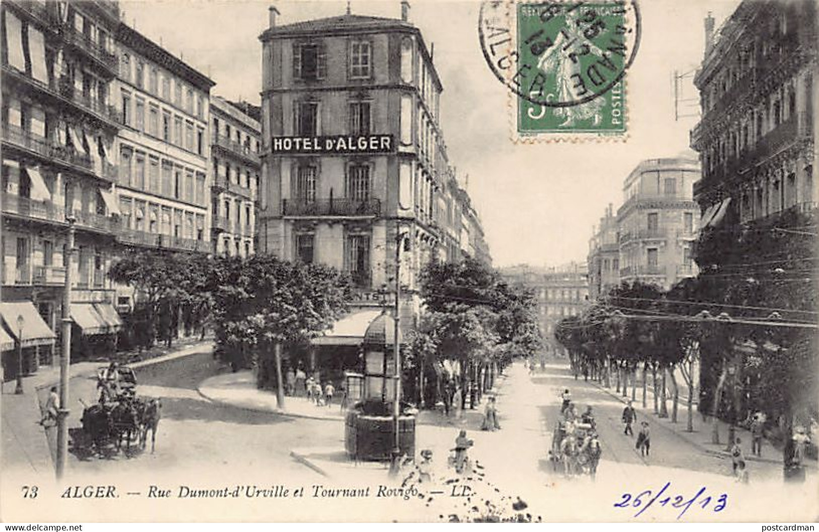  ALGER - Rue Dumont-d'Urville Et Tournant Rovigo - Algerien