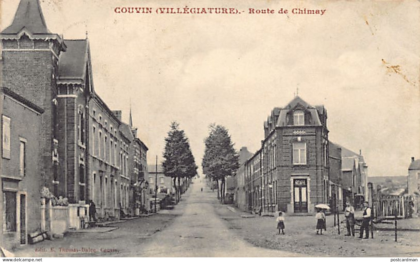 Belgique - COUVIN (Namur) Route De Chimay - Café - Couvin
