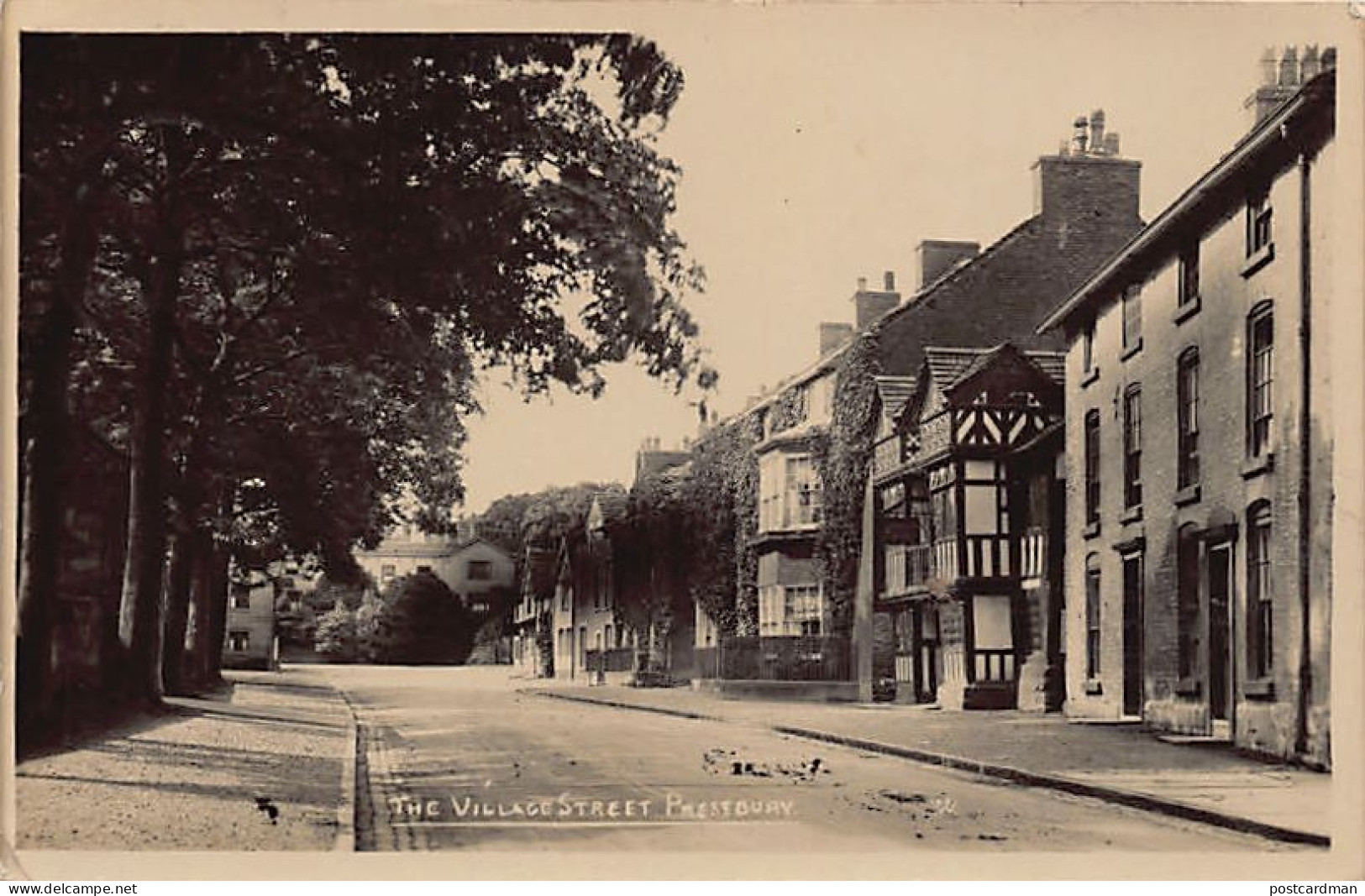 England - PRESTBURY (Glos) The Village Street - REAL PHOTO - Other & Unclassified