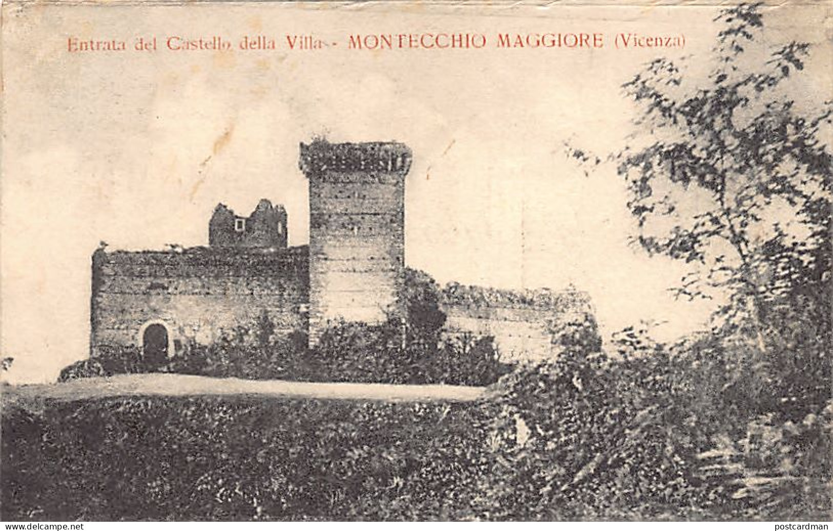 Italia - MONTECCHIO MAGGIORE (VI) Entrata Del Castello Della Villa - Andere & Zonder Classificatie
