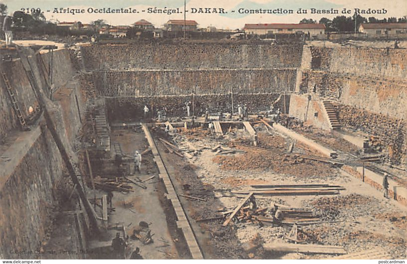 Sénégal - DAKAR - Construction D'un Bassin De Radoub - Ed. Fortier 2109 - Sénégal