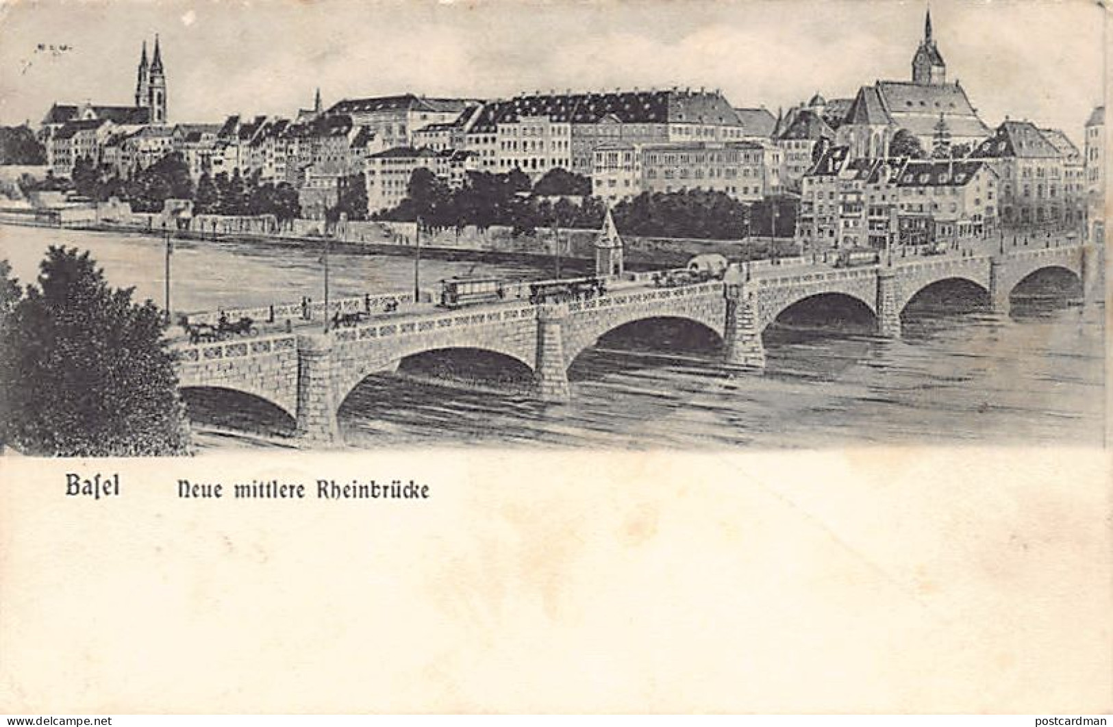 BASEL - Neue Mittlere Rheinbrücke - Verlag Unbekannt 8527 - Basel