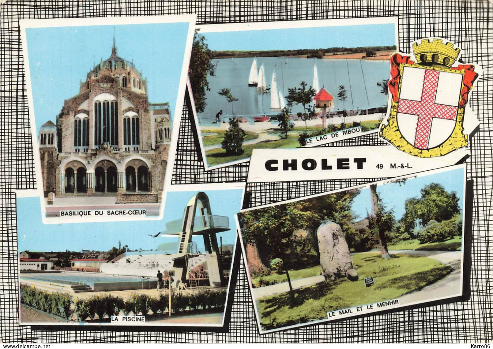 Cholet * Souvenir De La Commune * Cp 4 Vues - Cholet