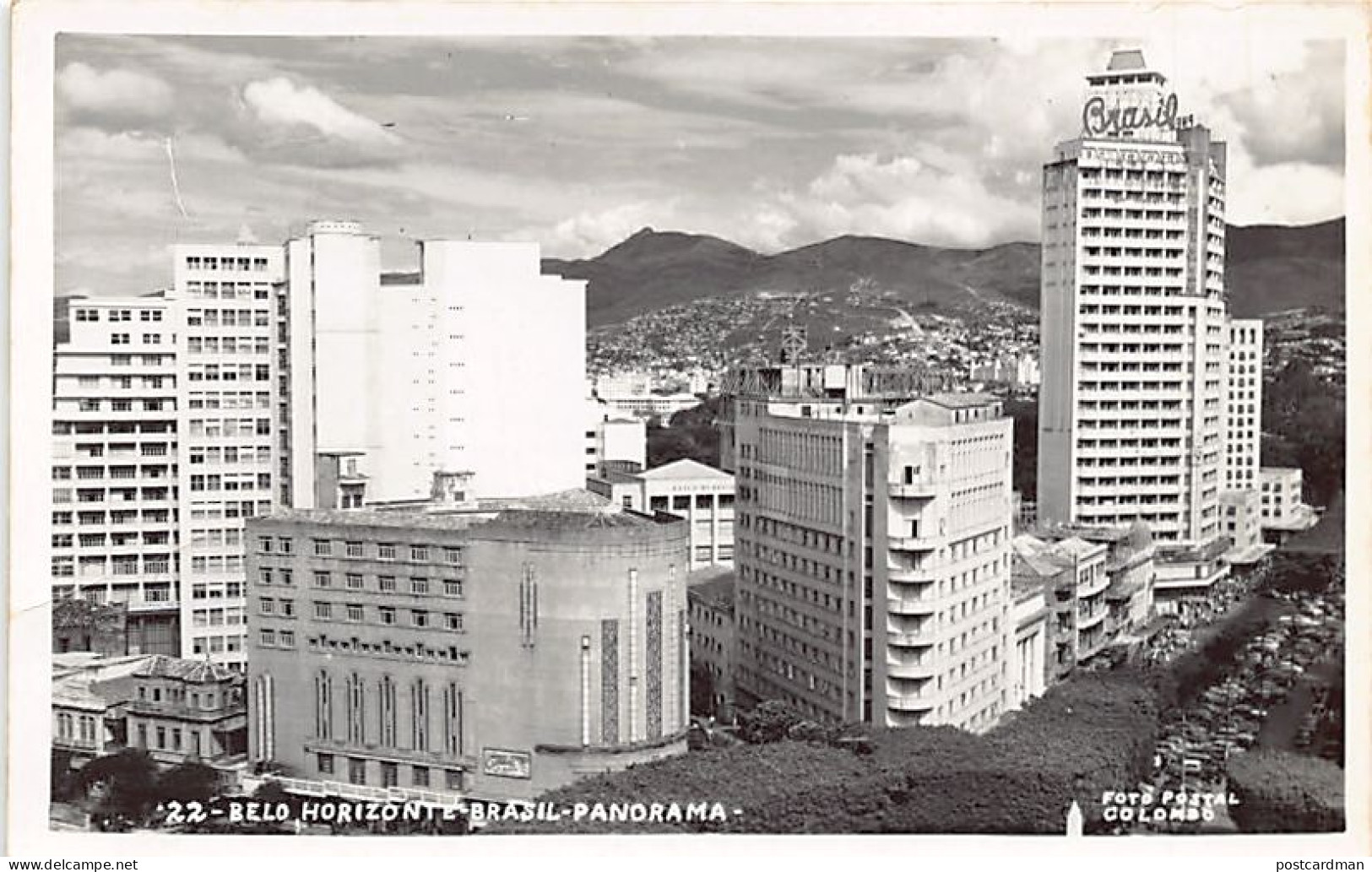 BRASIL Brazil - BELO HORIZONTE - Panorama - Ed. Postal Colombo 22 - Belo Horizonte