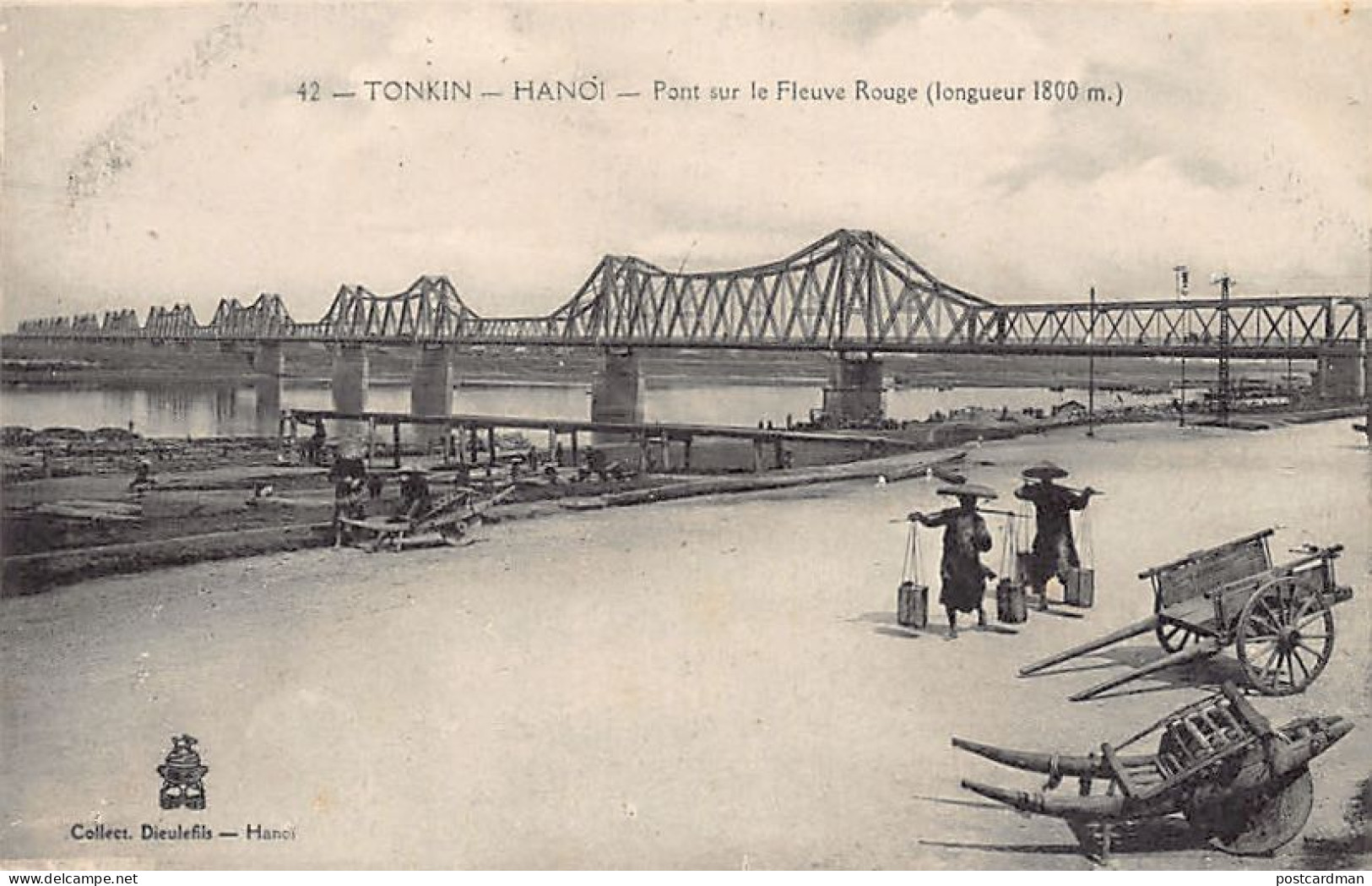 Viet-Nam - HANOÏ - Pont Sur Le Fleuve Rouge - Ed. P. Dieulefils 42 - Vietnam