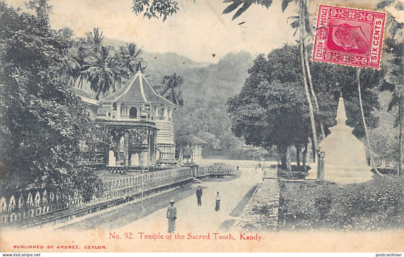 Sril Lanka - KANDY - Temple Of The Sacred Tooth - Publ. Andrée 92 - Sri Lanka (Ceylon)