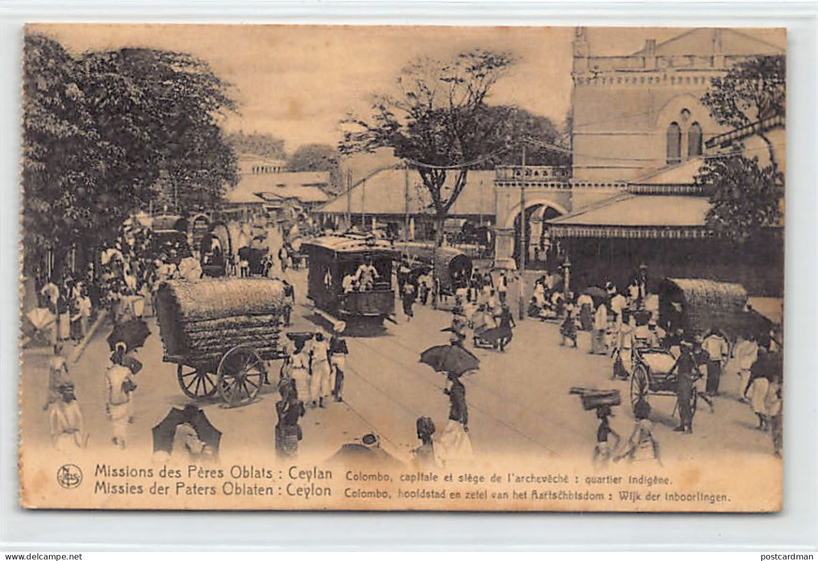 Sri Lanka - Colombo, Capital And Seat Of The Archdiocese, Indigenous Quarter - Publ. Missions Des Pères Oblats  - Sri Lanka (Ceilán)