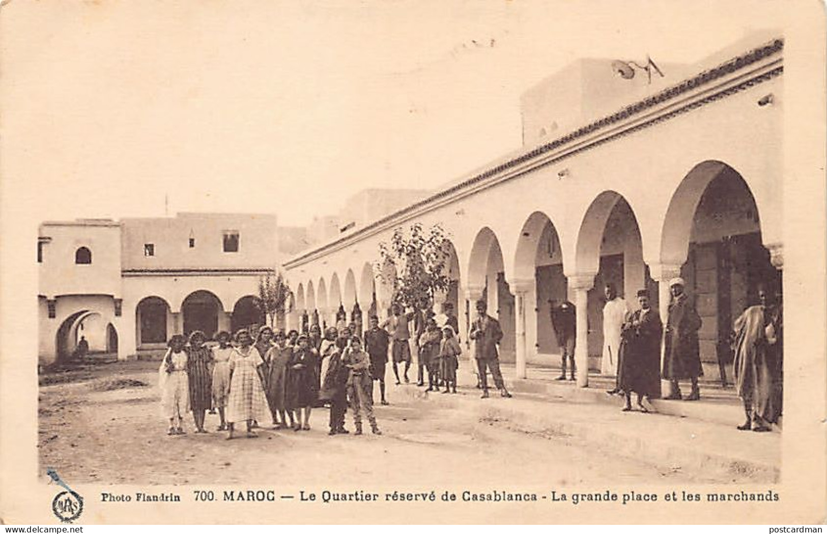 Maroc - Quartier Réservé De Casablanca - La Grande Place Et Les Marchands - Pros - Casablanca