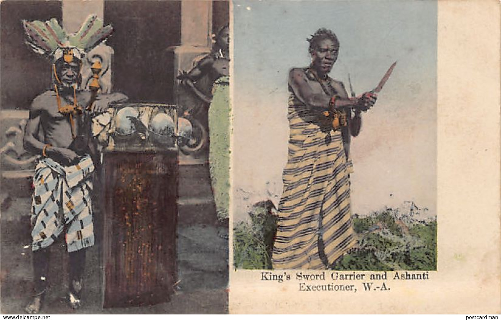 Ghana - King's Sword Carrier And Ashanti Executioner - Publ. Basel Mission 58. - Ghana - Gold Coast