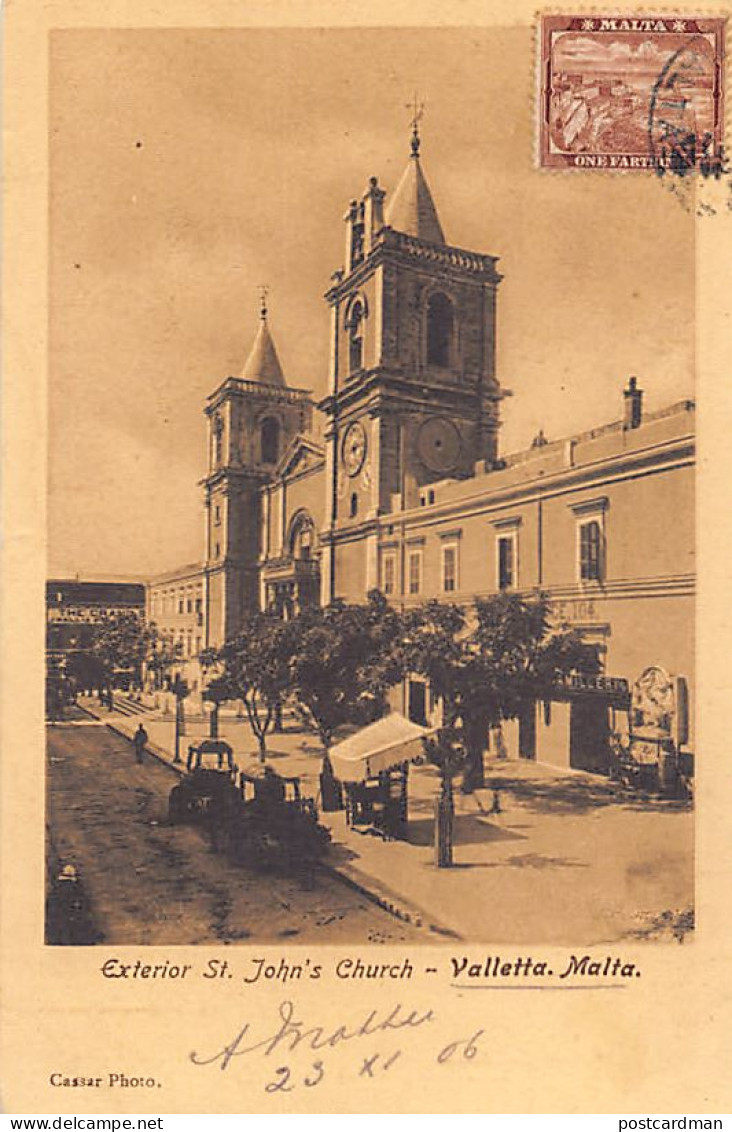 Malta - VALLETTA - Exterior St. John's Church - Publ. Cassar Photo  - Malta