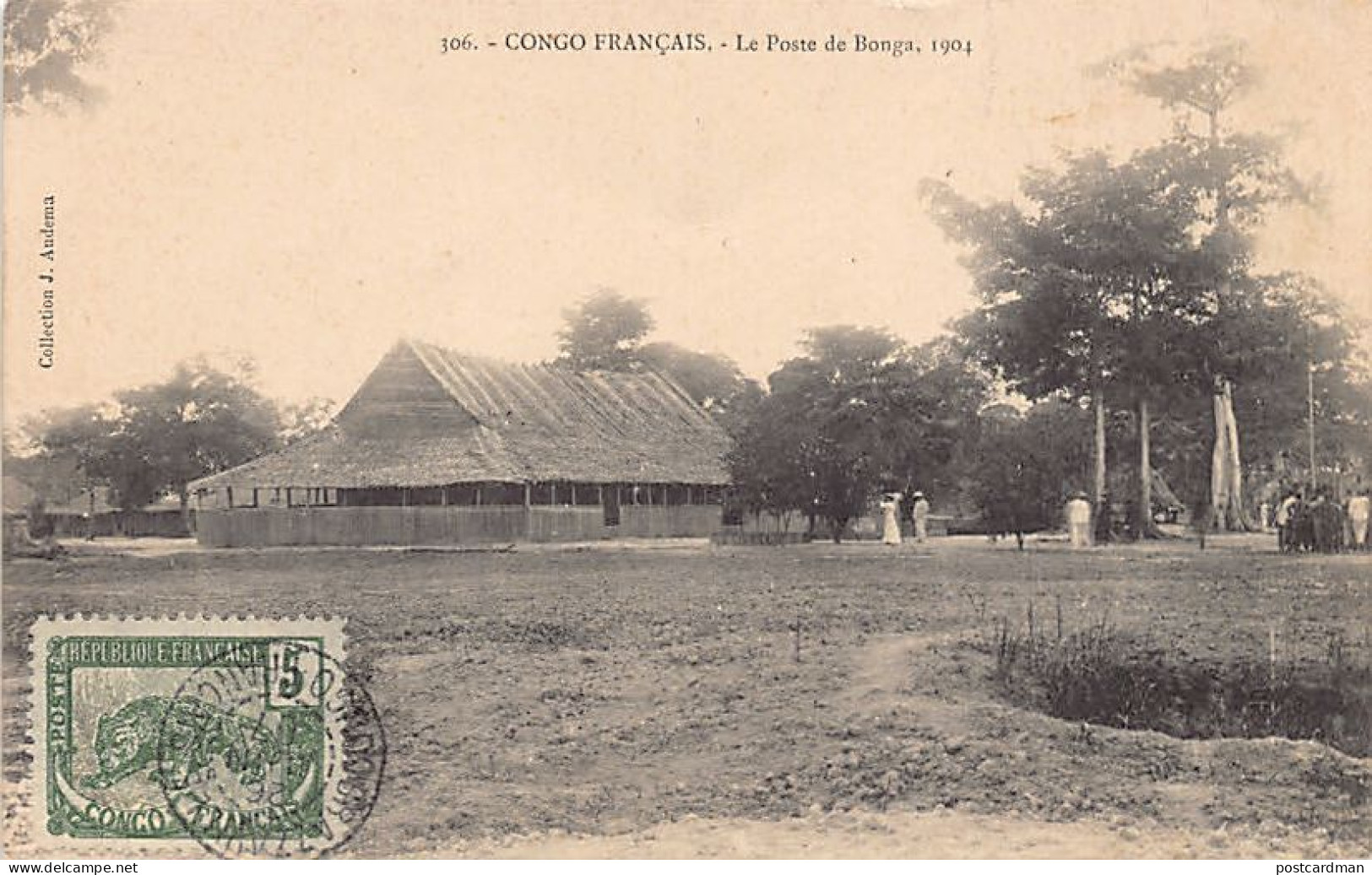 Congo Brazzaville - Le Poste De Bonga En 1904 - VOIR LES SCANS POUR L'ÉTAT - Ed. J. Audema 306 - Congo Français