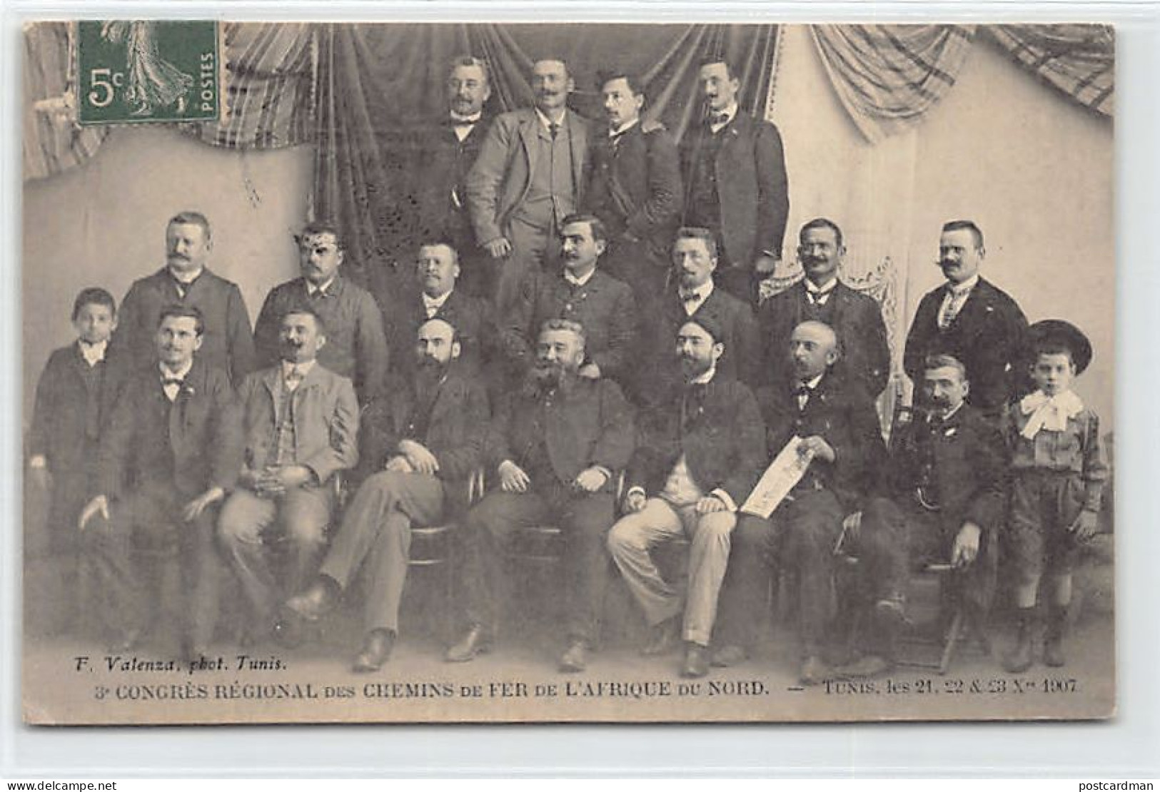 Tunisie - TUNIS - 3ème Congrès Régional Des Chemins De Fer De L'Afrique Du Nord, 21, 22 & 23 Octobre 1907 - Ed. F. Valen - Tunisie