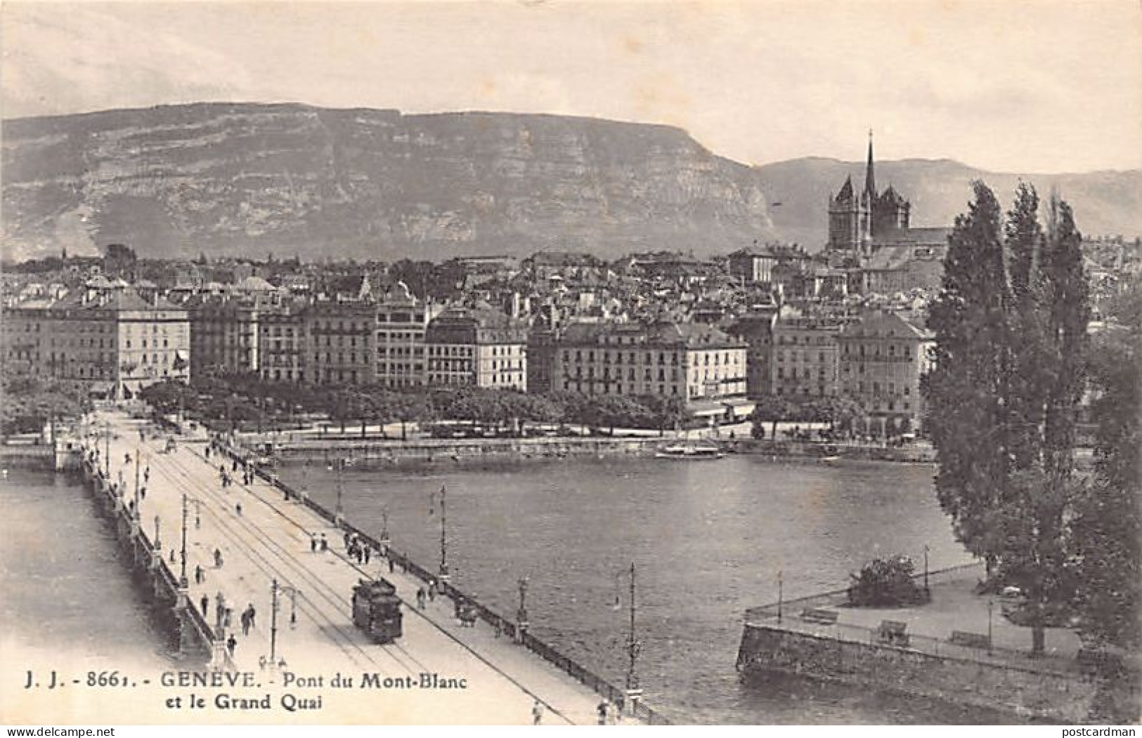 GENÈVE - Pont Du Mont-Blanc Et Le Grand Quai - Ed. J.J. Jullien 8661 - Genève