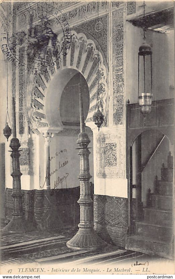 Algérie - TLEMCEN - Intérieur De La Mosquée - Le Minbar - Ed. L.L. - Collection Desbonnet 47 - Tlemcen