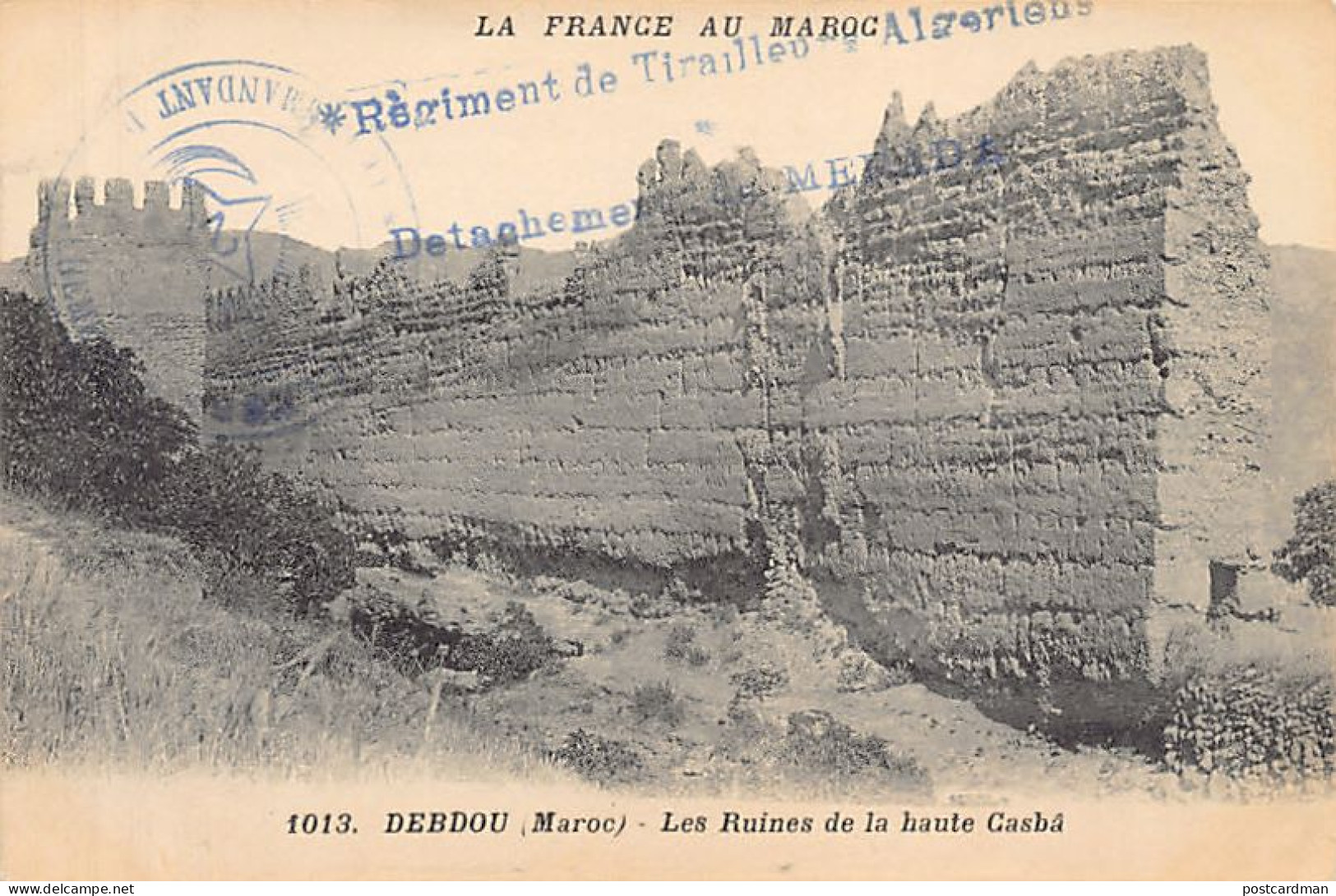 Maroc - DEBDOU - Les Ruines De La Haute Casbah - Ed. Boumendil 1013 - Other & Unclassified