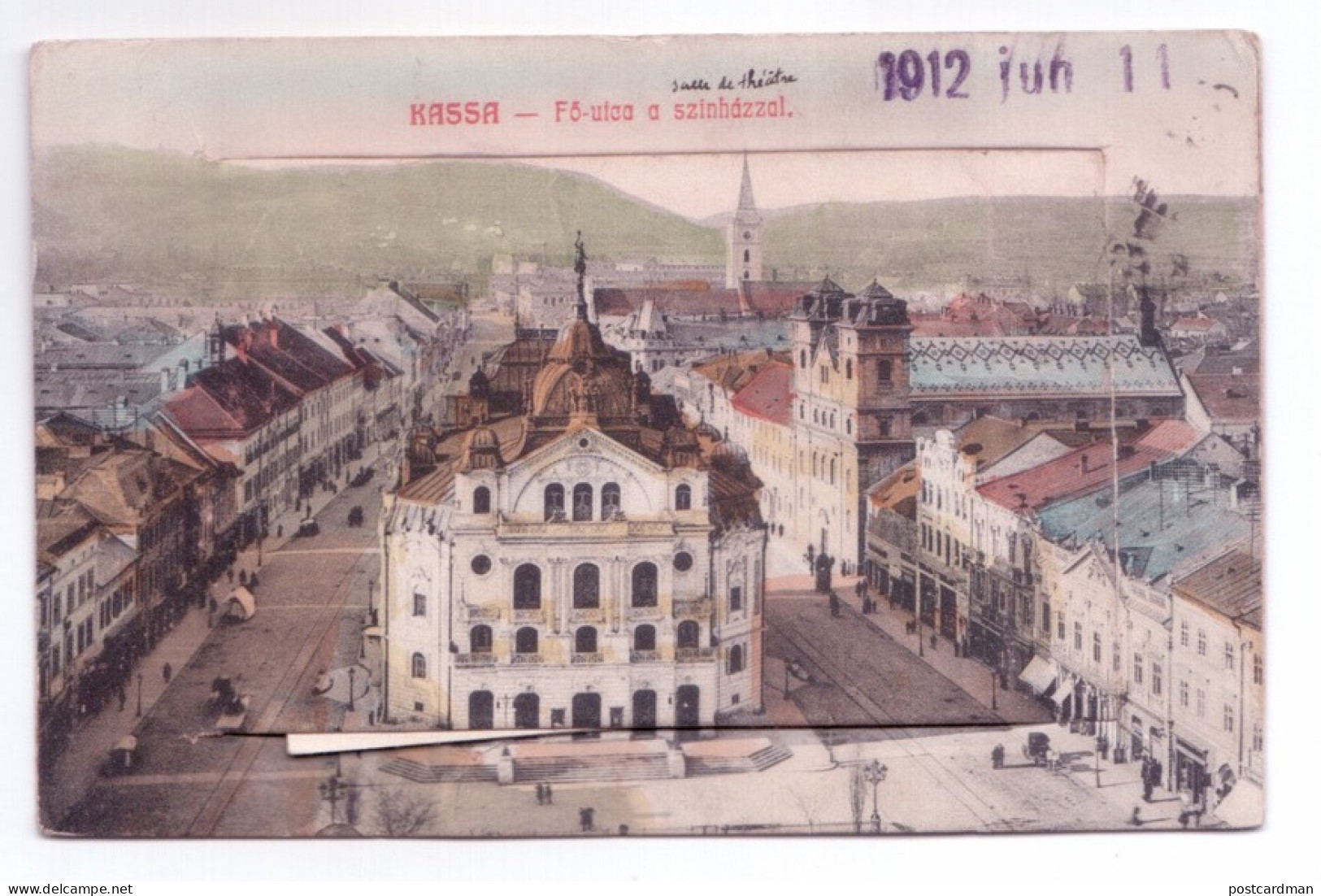 Slovakia - KOSICE Kassa - Sachet Postcard - The Theater. - Slowakei