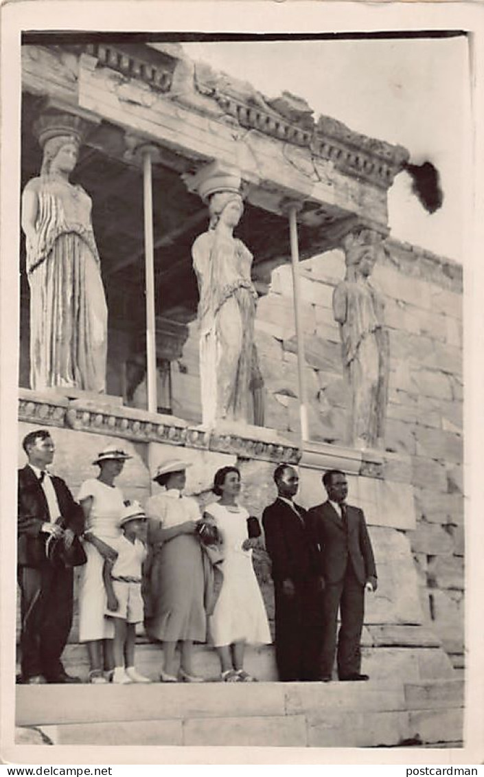 Greece - ATHENS - Tourists On The Acropolis, July 1936 - REAL PHOTO - Griechenland