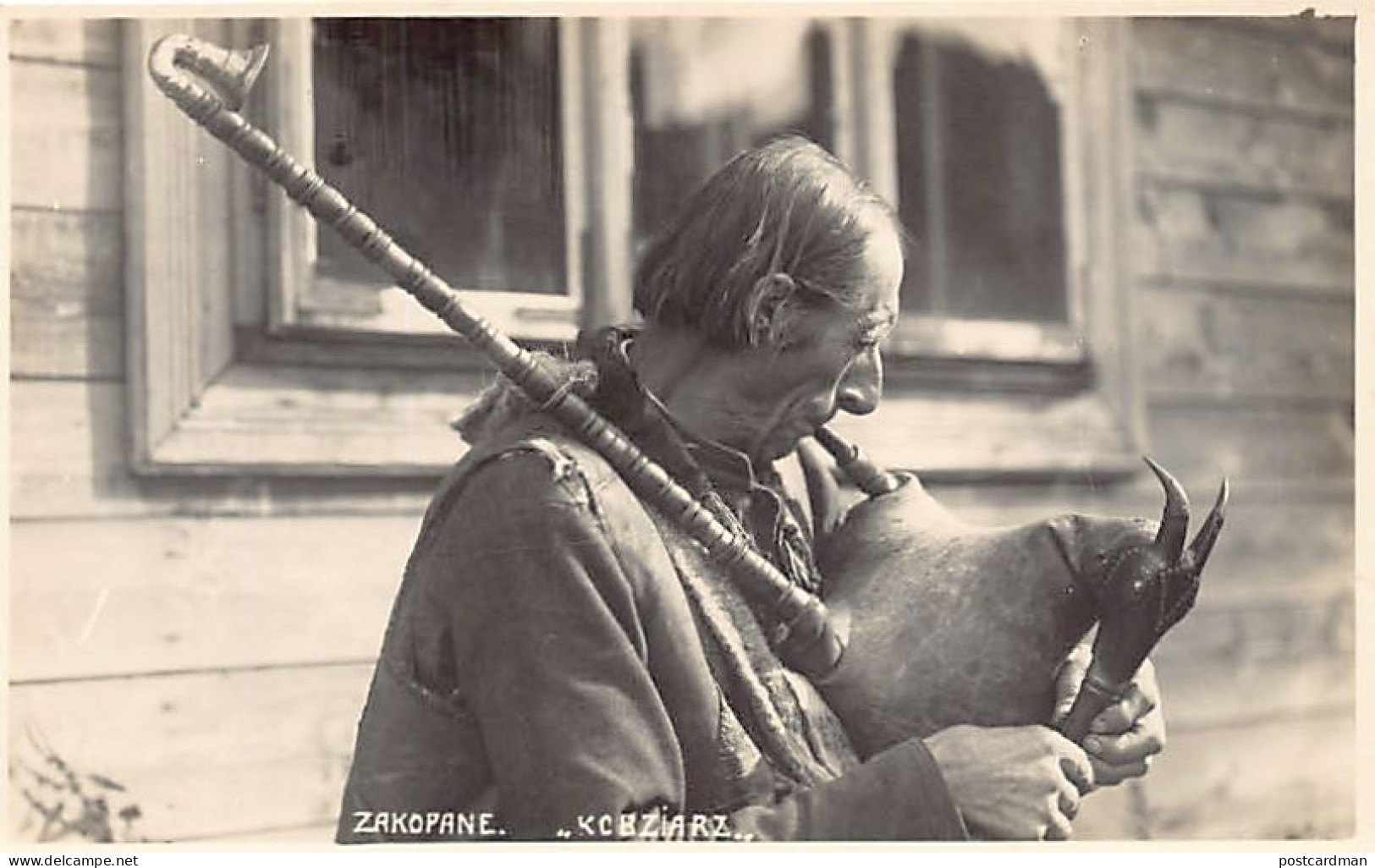 POLSKA Poland - ZAKOPANE - Dudziarz - Bagpiper - Fot. H. Schabenbeck - Pologne