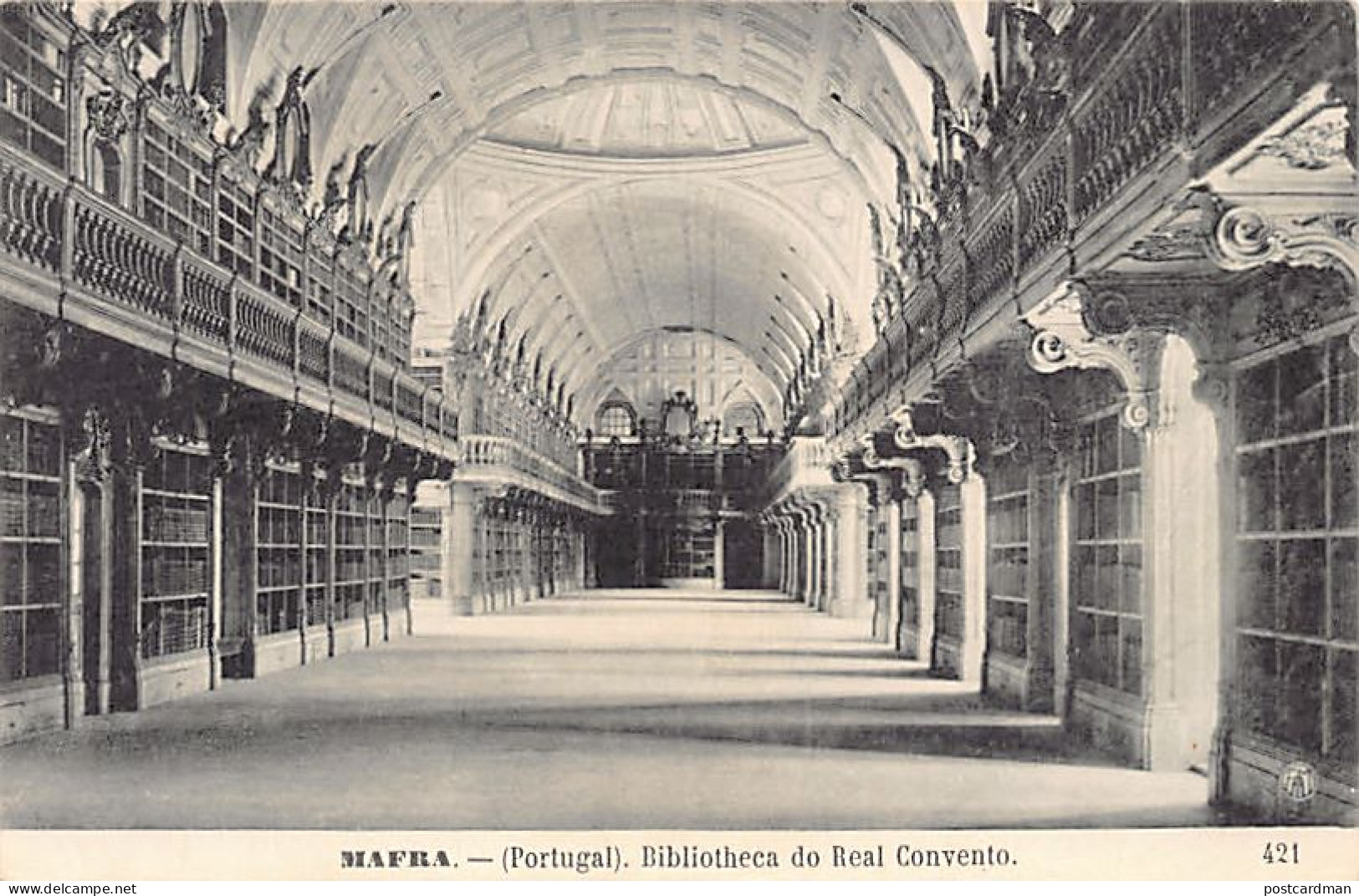 Portugal - MAFRA - Bibliotheca Do Real Convento - Ed. F. A. Martins 421 - Sonstige & Ohne Zuordnung