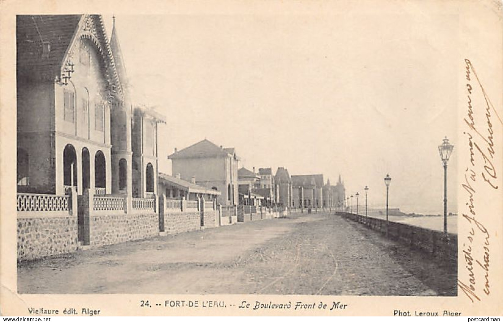 Algérie - FORT-DE-L'EAU Bordj El Kiffan - Le Boulevard Front De Mer - Ed. Vielfaure 24 - Other & Unclassified