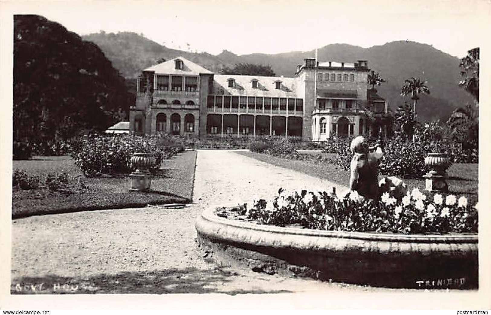 Trinidad - PORT OF SPAIN - Government House - REAL PHOTO Publ. Tourist Inquiry Bureau - Trinidad