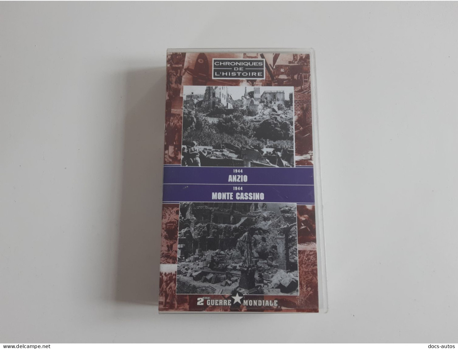 Cassette Vidéo VHS Deuxième Guerre Mondiale - Anzio 1944 - Monte Cassino 1944 - Geschiedenis