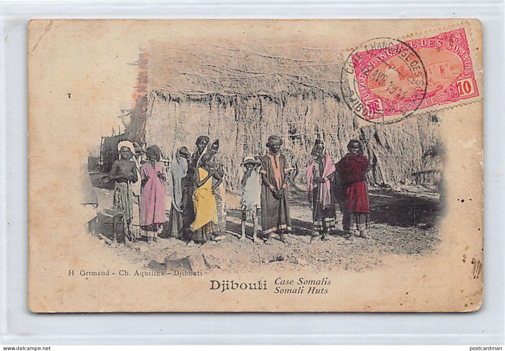 DJIBOUTI - Case Somalie - Ed. H. Grimaud - Ch. Aquilina  - Djibouti
