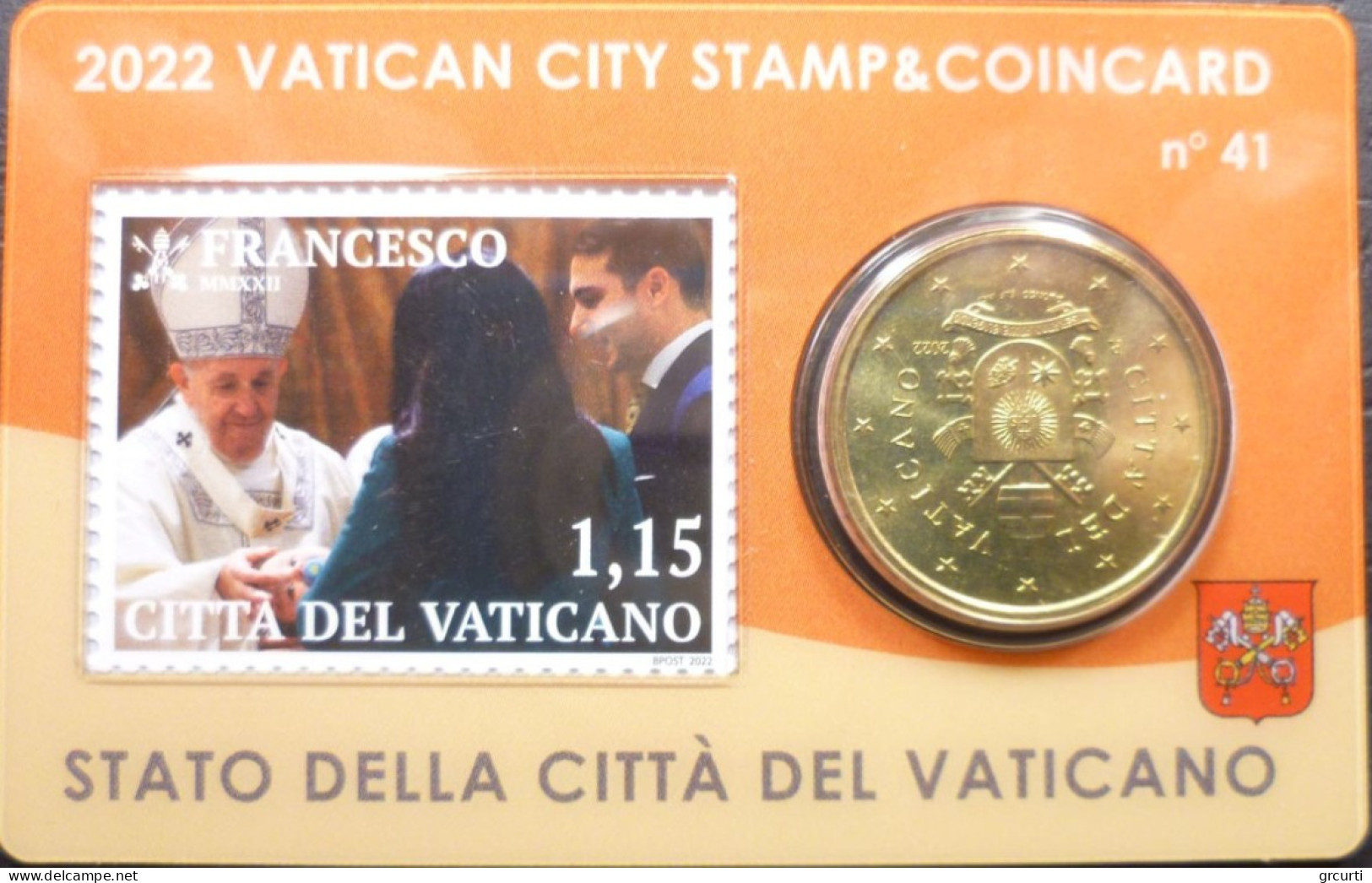 Vaticano - 50 Centesimi 2022 - Stamp & Coincard N. 40÷43 - UC# 6 - Vatikan