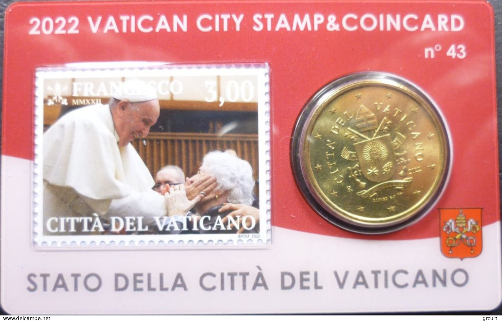 Vaticano - 50 Centesimi 2022 - Stamp & Coincard N. 40÷43 - UC# 6 - Vatikan