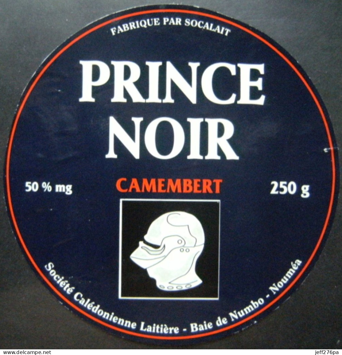 Etiquette Camembert - Prince Noir - Fromagerie Socalait à Nouméa Baie De Numbo France - Nouvelle Calédonie    A Voir ! - Käse