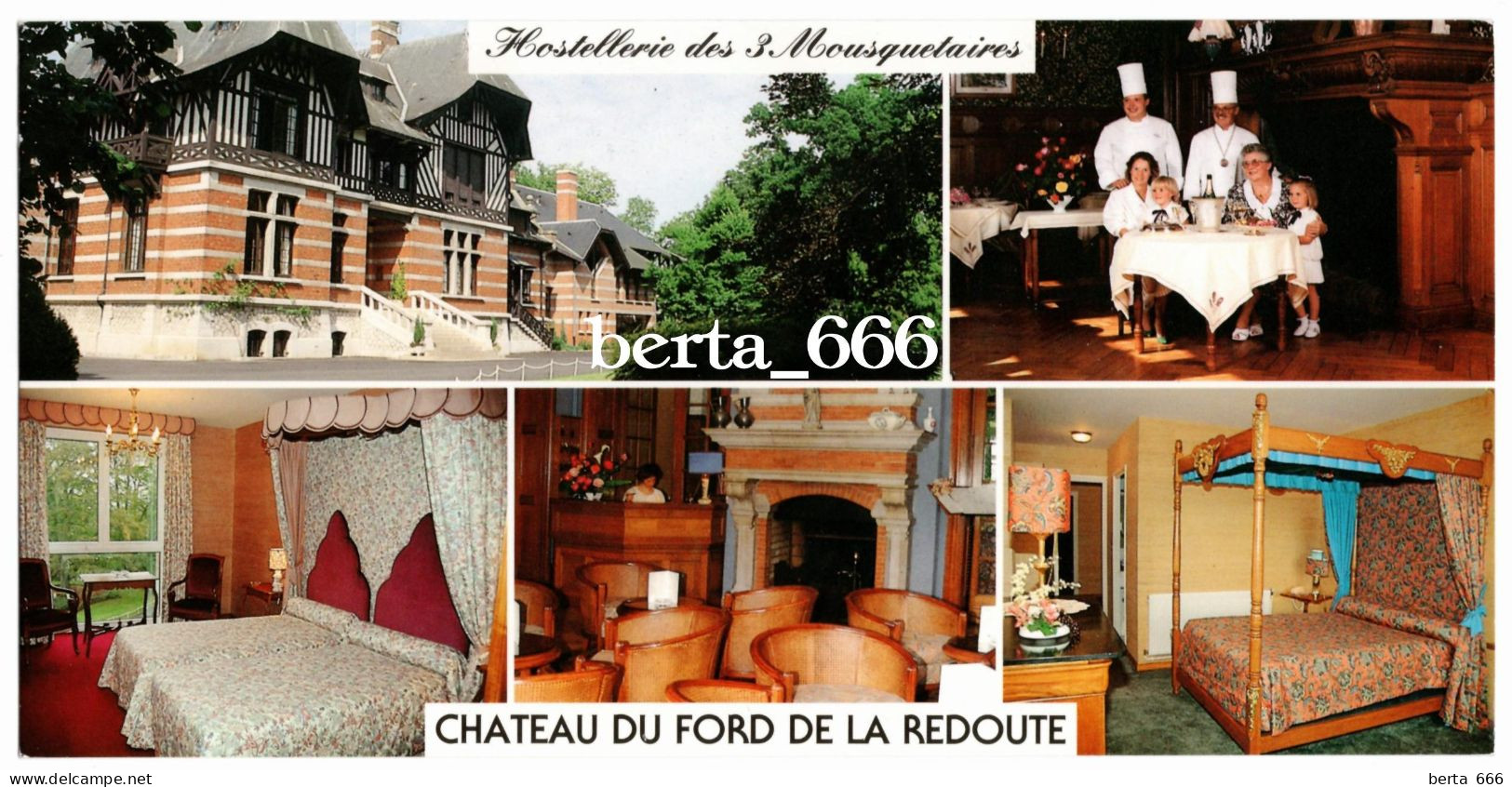 France Hostellerie Des 3 Mousquetaires Chateau Du Ford De La Redoute Hotel Panoramic Large Size - Hotels & Restaurants