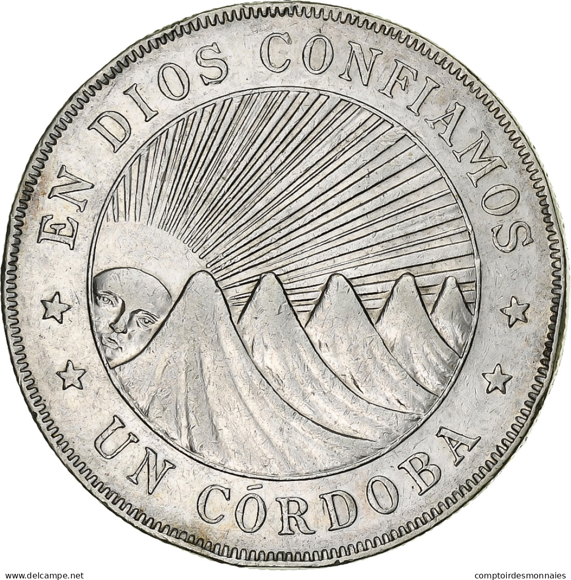 Nicaragua, Cordoba, 1912, Heaton, Argent, TTB, KM:16 - Nicaragua