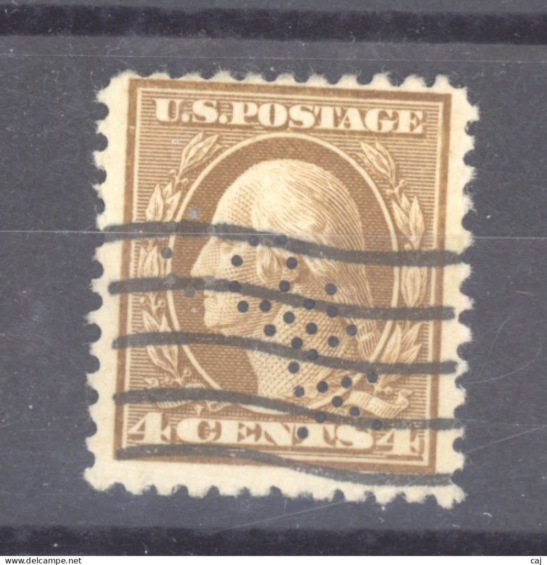 USA  :  Yv  202    (o)   Perfin CONK - Perforés